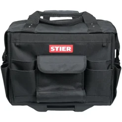 Stier Werkzeugtrolley Premium+ leer schwarz 19 Fächer