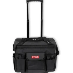 Stier Werkzeugtrolley Premium+ leer schwarz 19 Fächer
