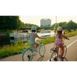 SUN BABY Heart Bike 24 Zoll silver moon blau