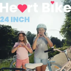 SUN BABY Heart Bike 24 Zoll silver moon blau