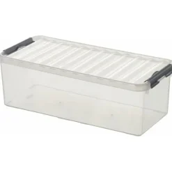 SUNWARE Q-Line Aufbewahrungsbox 48,5 x 19 x 14,7 cm 15-tlg. transparent