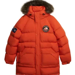 Superdry Everest Longline Baffled Parka orange 2XL
