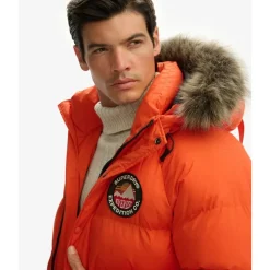 Superdry Everest Longline Baffled Parka orange 2XL