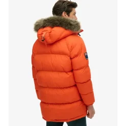 Superdry Everest Longline Baffled Parka orange 2XL