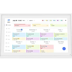 tabwee P15 15,6-Zoll 1080P Full-HD Touchscreen Digitaler Kalender mit WLAN & eCalendar-App-Unterstützung Weiß