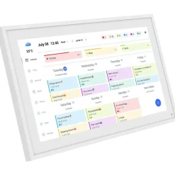 tabwee P15 15,6-Zoll 1080P Full-HD Touchscreen Digitaler Kalender mit WLAN & eCalendar-App-Unterstützung Weiß