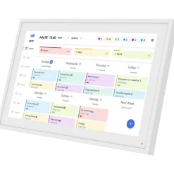 tabwee P15 15,6-Zoll 1080P Full-HD Touchscreen Digitaler Kalender mit WLAN & eCalendar-App-Unterstützung Weiß
