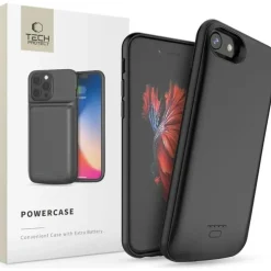 TECH-PROTECT TechProtect Battery Pack 4000MAH Tasche für iPhone 6 / 6S / 7 / 8 / Se 2020 / 2022 Schwarz