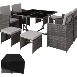 Tectake Bilbao Set 9-tlg.