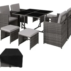 Tectake Bilbao Set 9-tlg.