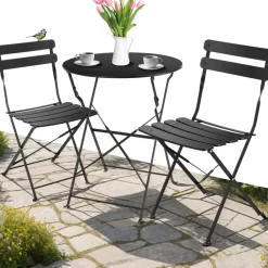 Tectake Bistrotisch-Set Frieda für 2 Personen