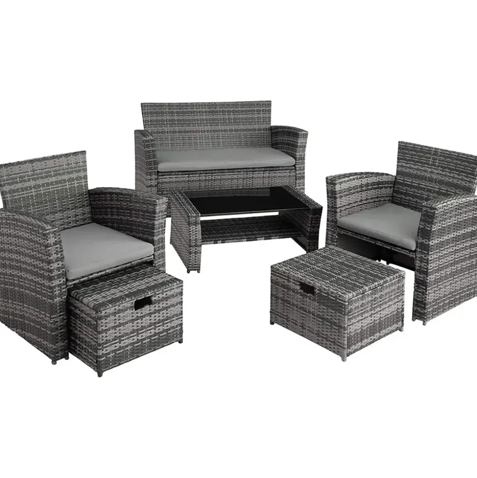 Tectake Modena Rattan Sitzgruppe
