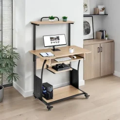 Tectake Schreibtisch Fife Eiche