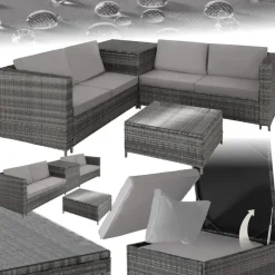 Tectake Siena Rattan Lounge