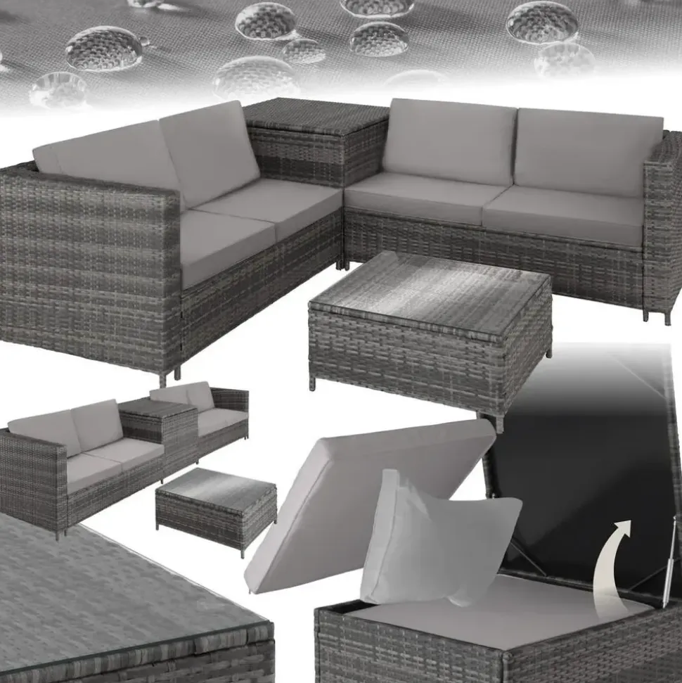 Tectake Siena Rattan Lounge