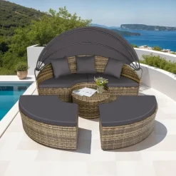 Tectake Sonneninsel Rattan