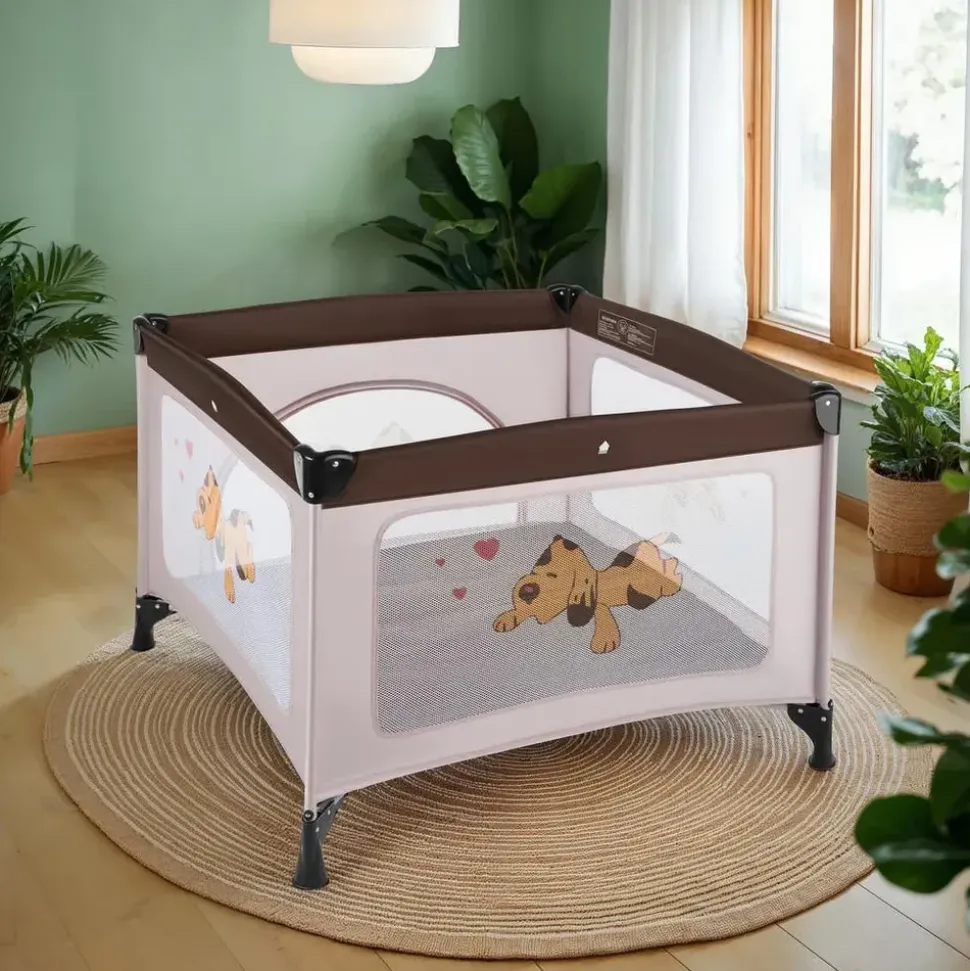 Tectake Tommy Junior 105 x 105 cm braun