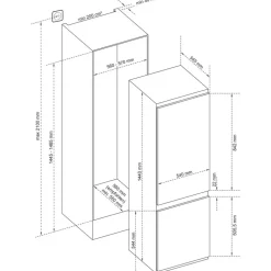 Telefunken C-EKG Einbau-Kühlgefrierkombination