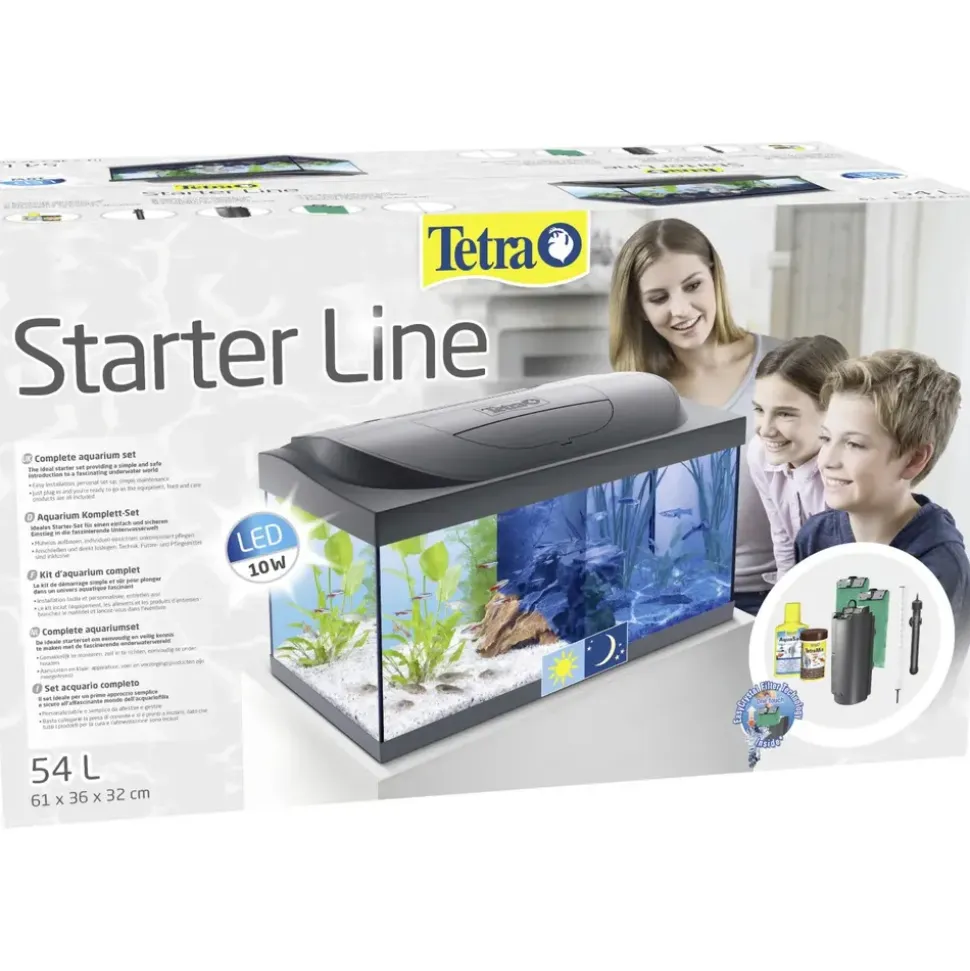 Tetra Starter Line 54 l Komplettset blau/schwarz