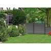 Tetzner & Jentzsch WPC-Steckzaunsystem 20 x 148 x 179 cm Anthrazit