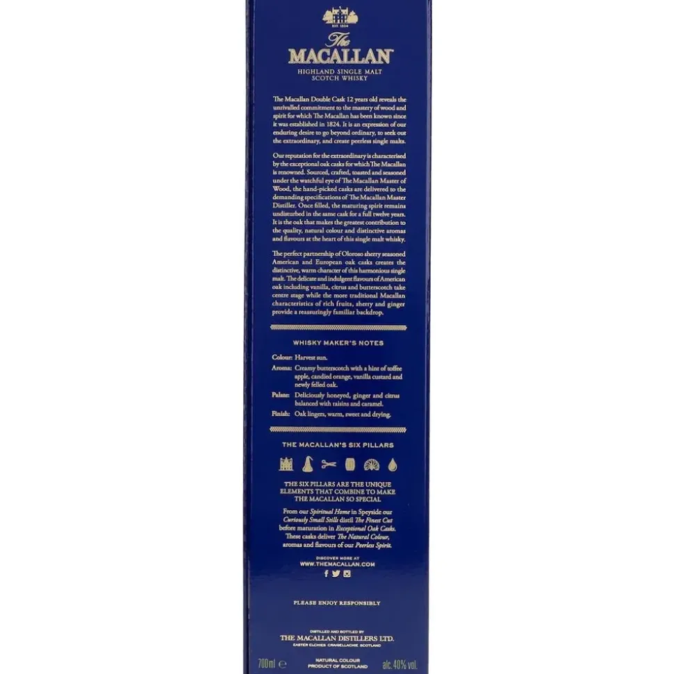 The Macallan 12 Years Old Double Cask Highland Single Malt Scotch 40% vol 0,7 l Geschenkbox