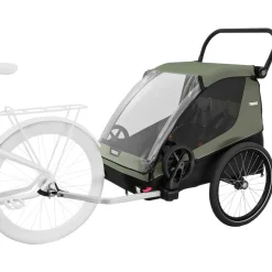 Thule Courier Fahrradanhänger Grün/Schwarz