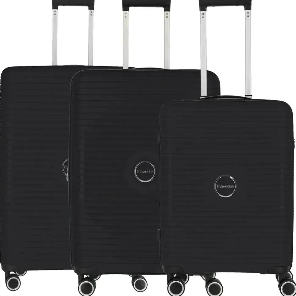 Travelite Orbita Koffer-Set 3-tlg. schwarz