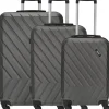 Travelite Quick Trolley Koffer-Set 3-tlg. grau/anthrazit