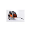 TrendPet Comfort Wagon M gefederter Fahrradhundeanhänger grau/orange