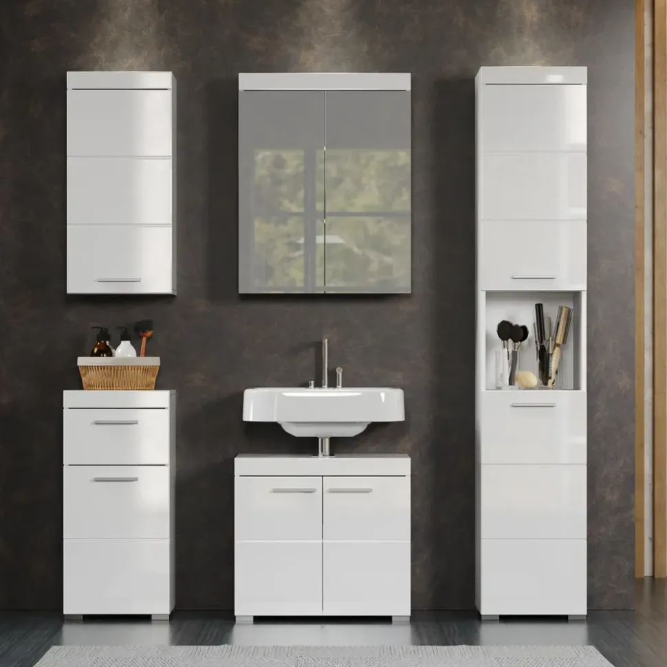 trendteam Amanda 60 x 56 x 34 cm weiß hochglanz