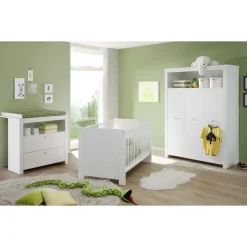 trendteam Babyzimmer Olivia 3-tlg. weiß
