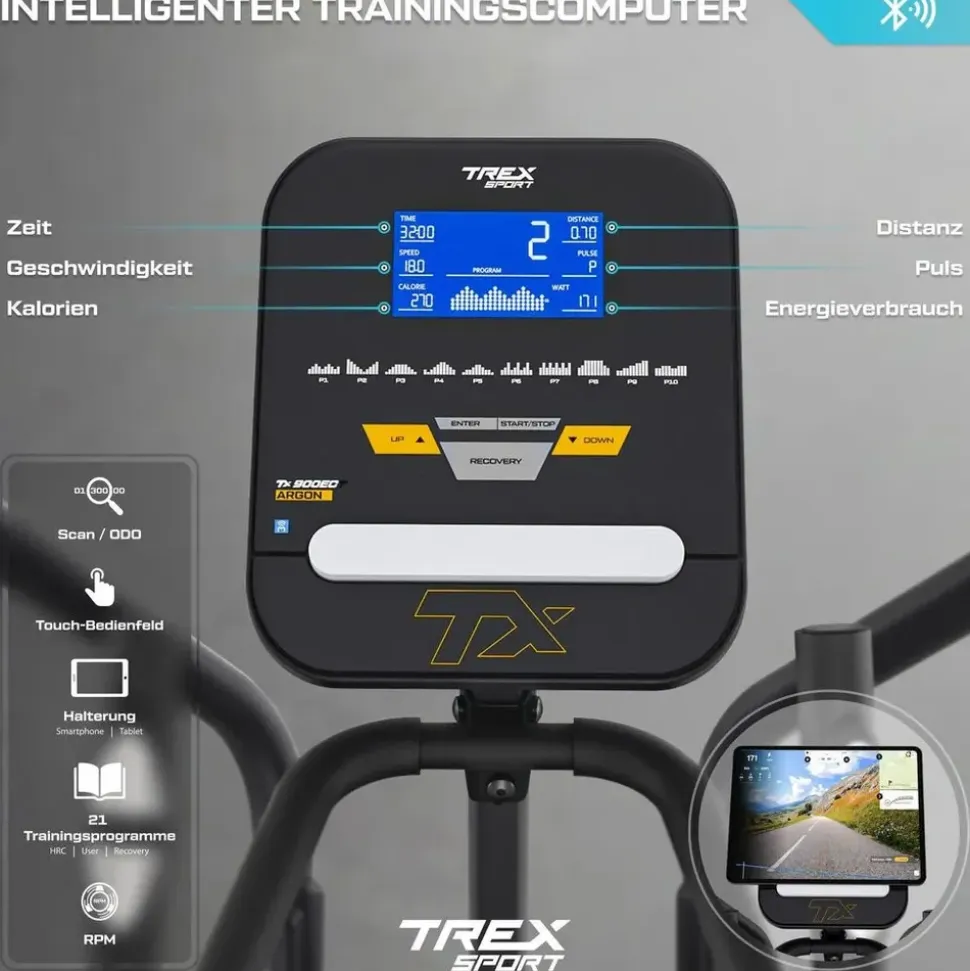 trex sport TX-900ECT Schwarz