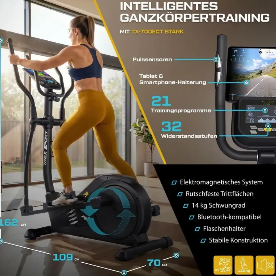 trex sport TX-700ECT Schwarz