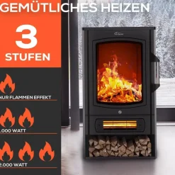Tronitechnik Elektrokamin schwarz