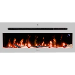 Tronitechnik Wandkamin Panorama Weiß