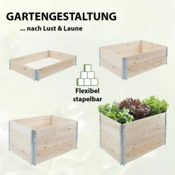 Trutzholm Hochbeet 120 x 80 x 80 cm Grau