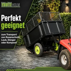 Trutzholm Rasentraktor Anhänger Kippanhänger 300 kg