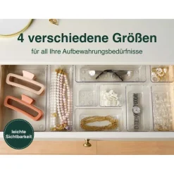 uandu Schubladen Organizer 25er Set 1-tlg. Transparent