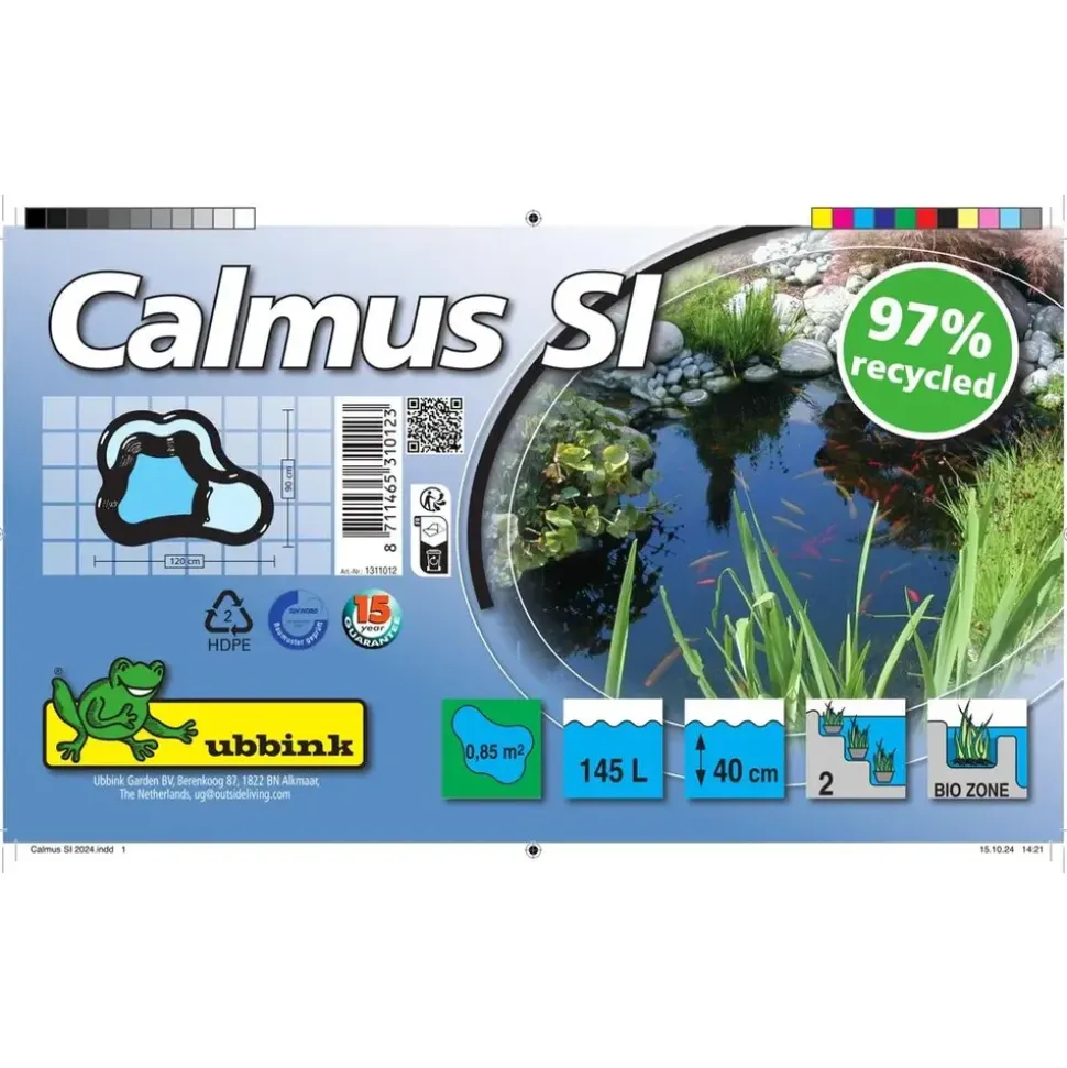 UBBINK Fertigteich Calmus SI 40 x 90 x 120 cm Inhalt 145,