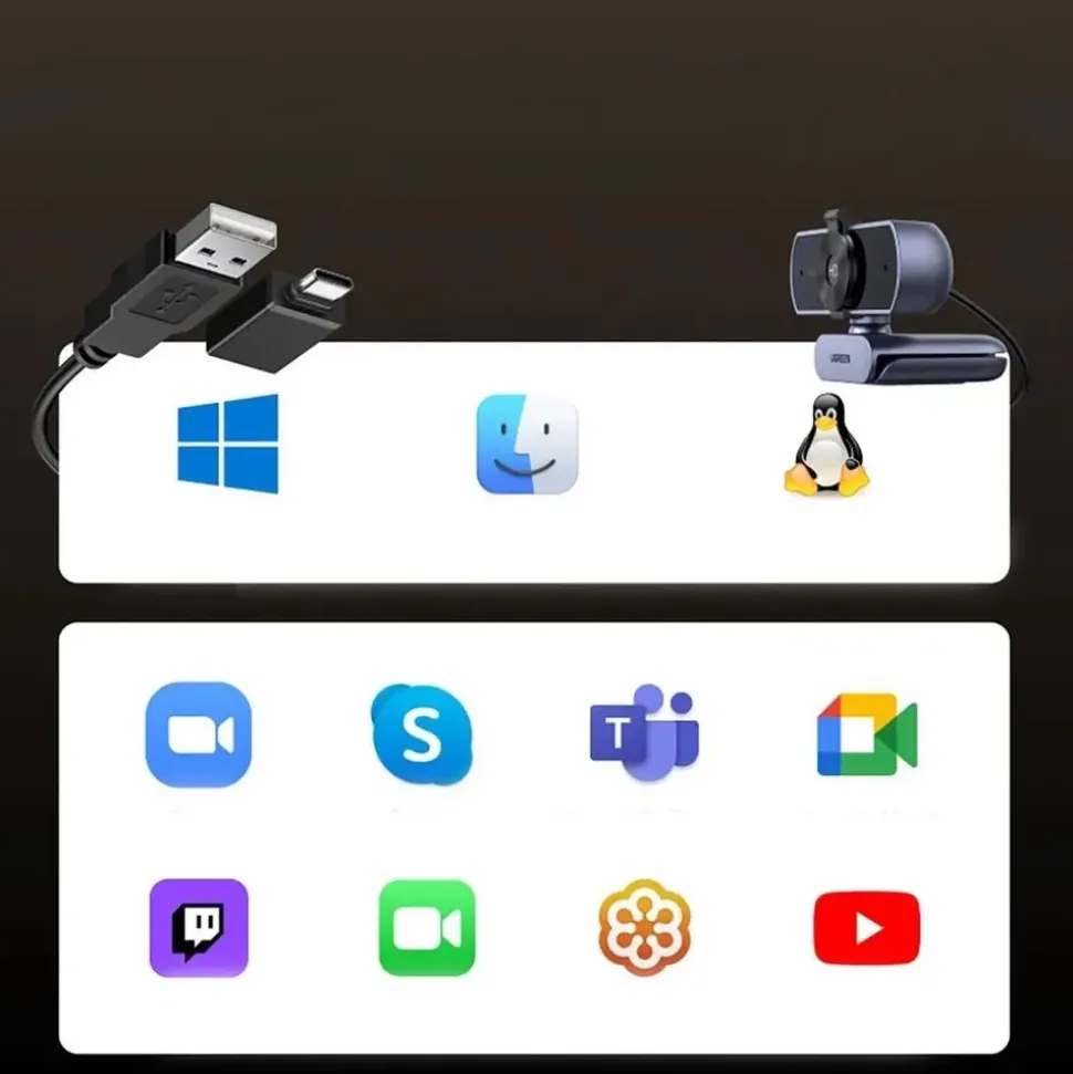 UGREEN FineCam Lite 4K Grau