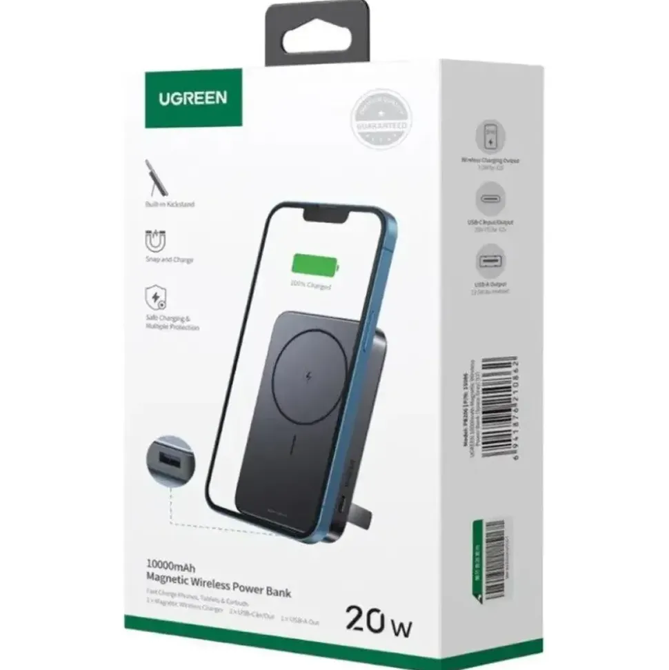 UGREEN Wireless 20W MagSafe Grau