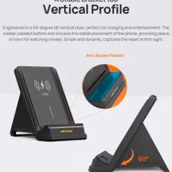 Ulefone WCS01, Drinnen, USB, Kabelloses Aufladen, Schwarz