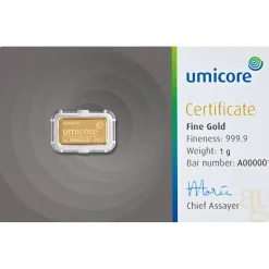 Umicore 1 Gramm Goldbarren Umicore