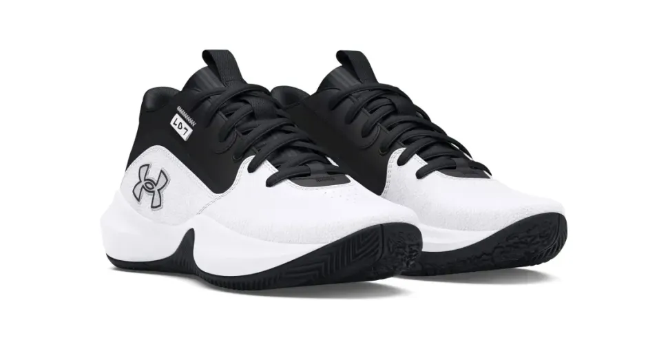 Under Armour GS Lockdown 7 Basketballschuhe Kinder 102 white/black/black 39