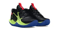 Under Armour Jet '23 Basketballschuhe Kinder 005 black/morph green/beta 38.5