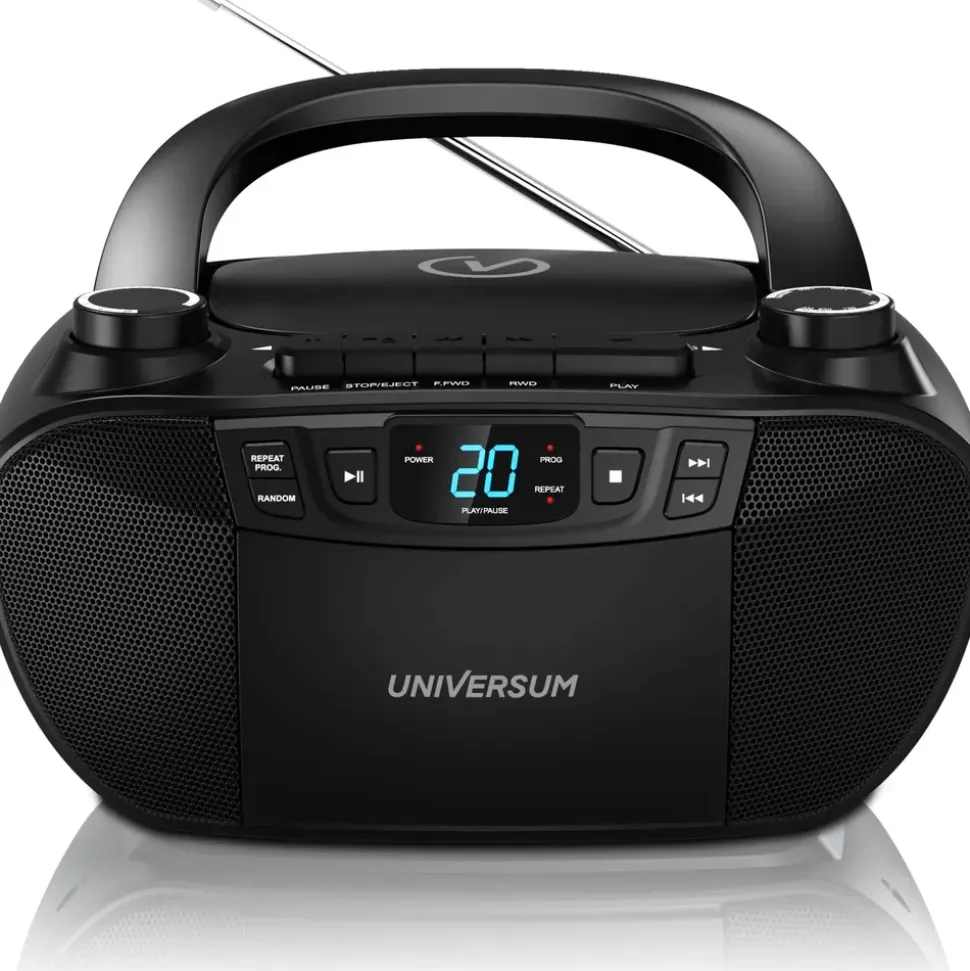 Universum BB 200 - tragbarer CD-Player mit Radio und Kassette - Lautsprecher – Boombox mit AUX & 3,5mm Kopfhöreranschluss