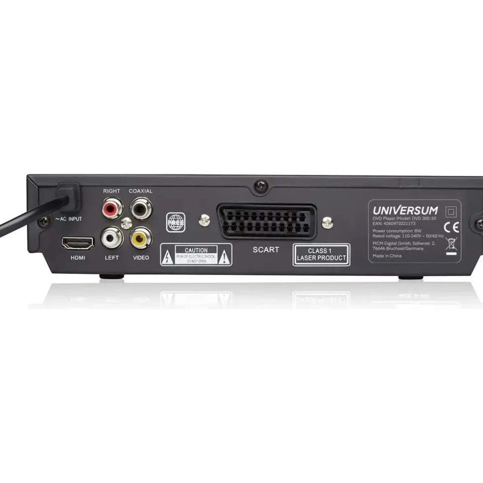 Universum DVD 300-20 DVD-Player CD-Player, HDMI,USB,SCART, mit Display Schwarz