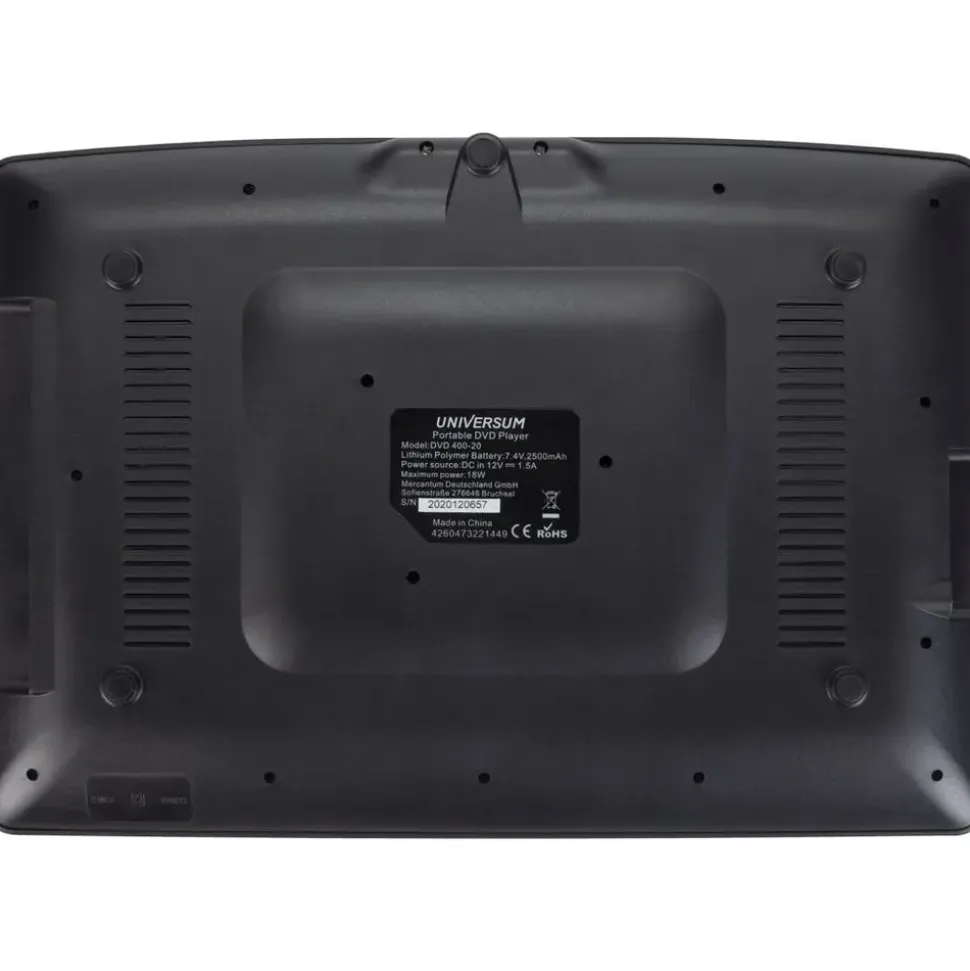 Universum tragbarer 15.6" DVD-Player Auto DVB-T2 und 12 Volt Adapter DVD 400-20