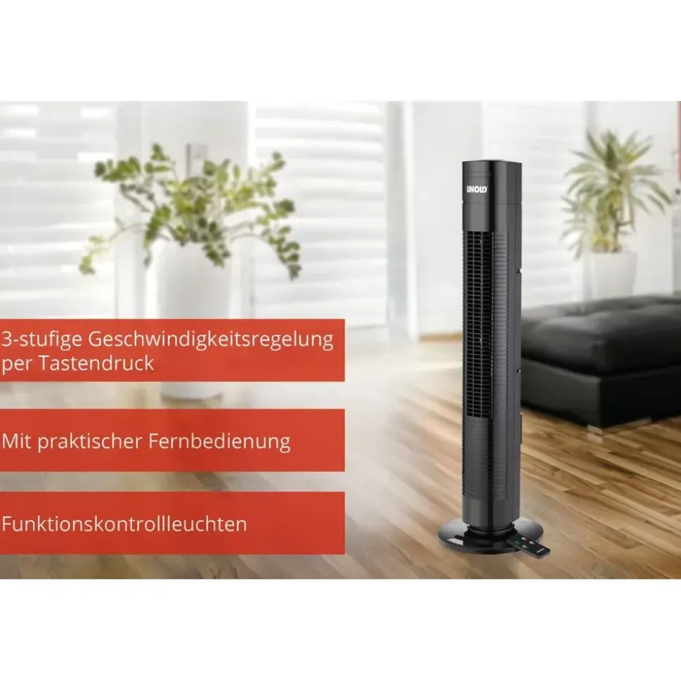 Unold Torre Turmventilator schwarz