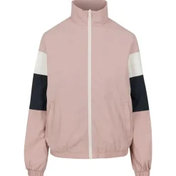 URBAN CLASSICS 3-tone Crinkle Parka Pink Dark / Navy / White XS
